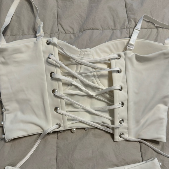 VOIR bridal two piece body suit - Picture 9 of 10